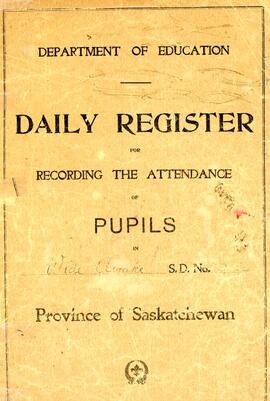 Daily Attendance Register - Wide Awake SD #54 1911-1912