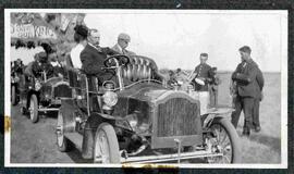 Eli Williamson with Governor-General Earl Grey and Lady Grey in Russell car