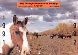 1991-1992 Orange Home Calendar