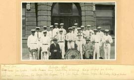 Indian Head Citizens Band in front of Bank of Montreal
