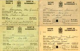 Ration books of Cliffe and Grace Horsman