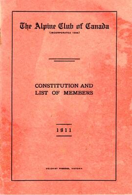 Alpine Club of Canada Constitution and Members