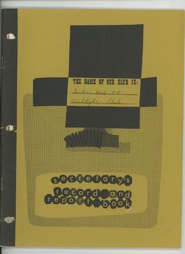 Indian Head 4H Club Secretary's Record Book 1978 - 1979