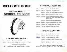 Indian Head 1985 School Reunion program