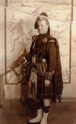 Mervin Handford in Scottish uniform