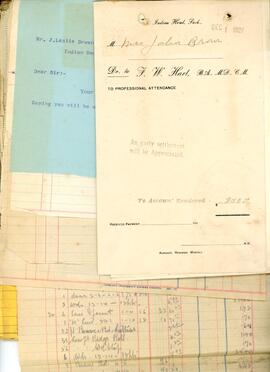 J. Leslie Brown - invoices and receipts