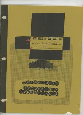 Indian Head 4H Club Secretary's Record Book 1975 - 1976