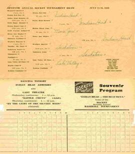 1953 Indian Head Baseball tournament card