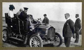 Eli Williamson with Governor-General Earl Grey and Lady Grey in Russell car