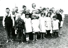 Posed group of school children - school unidentified
