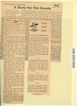 Boy Scout Newspaper Clippings - 1944-1947
