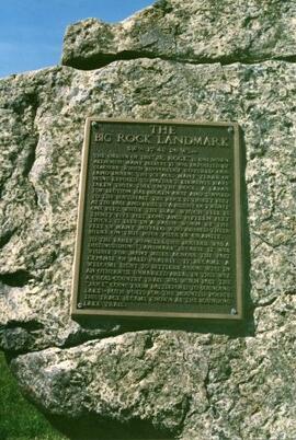 Plaque - The Big Rock Landmark