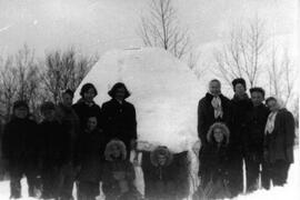 Igloo made by students of Indian Creek School