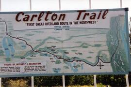 Sign for the Carlton Trail