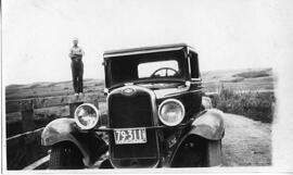 Harold Pederson and his Model A Ford