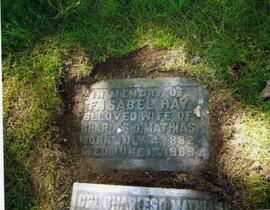 Gravestone of F. Isabel Hay