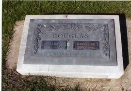 Grave stone of Alba and Harry Lee Douglas