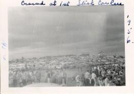 Crowd at 1st Stock car race 1956