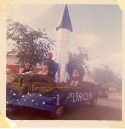 1st Playground on the "Moon" parade float