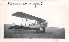 A bi-plane at Melfort, Sask.
