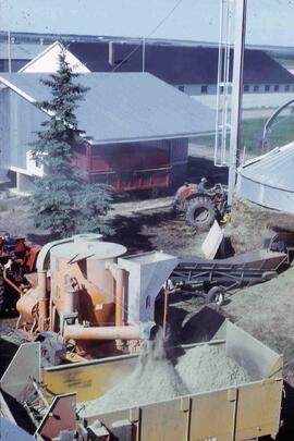 Grinding Feed at Melfort Research Station