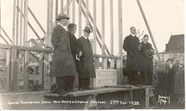 Laying Foundation Stone for the Melfort United Church - Melfort, Sask.