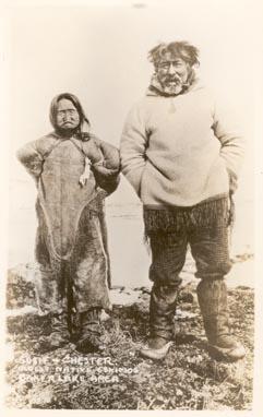 Susie + Chester, oldest native Eskimos, Baker Lake Area