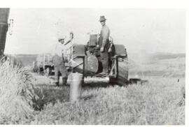 John Carlson on a tractor