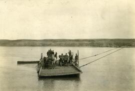 Ferry over the South Saskatchewan River at Outlook
