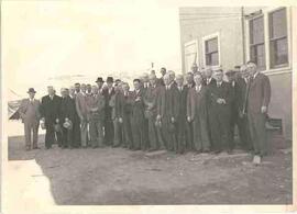 Group of unidentified men, possibly civic dignitaries