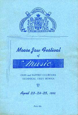 Moose Jaw Festival of Music and Dance Program collection