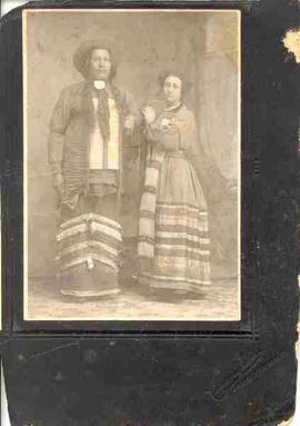 "Big Joe" Ferguson (Nupakikte) of Moose Jaw Sioux with unidentified woman