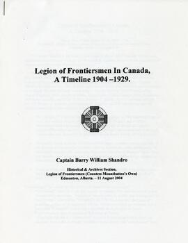 Legion of Frontiersmen fonds