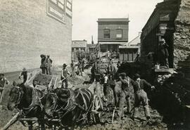 Excavating Massey-Harris Building