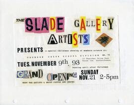 The Slade Gallery and Bridge Artist Co-operative fonds