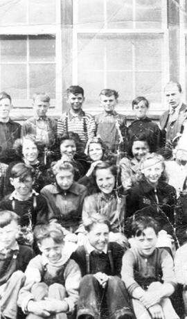 Students at St. Michael's Residential School