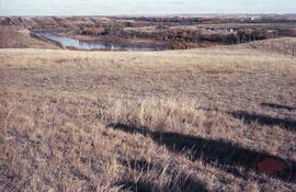 A1 looking north to mouth of [Opimihaw] creek and view of South Saskatchewan river