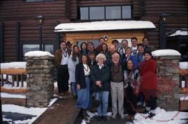 Quaaout lodge retreat attendees including Vance McNab, Dorothy Thomas and Lillian Denton
