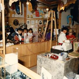 Visitors in gift shop
