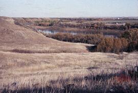 A2 mouth of [Opimihaw] creek - possible bison pound, village site in valley