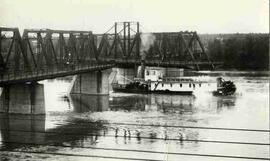 Canadian Northern Railway Bridge and Riverboat