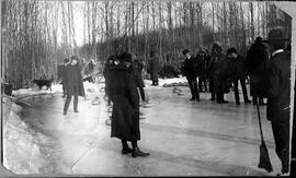 Curling on open air rink