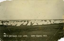 Tents at Camp Hughes, 1916