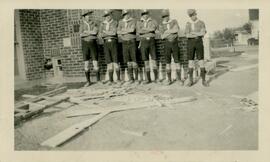Six Boy Scouts in a row in 1932