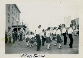 School Children Marching in Step