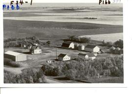 Aerial view of the Scrivens Farm.