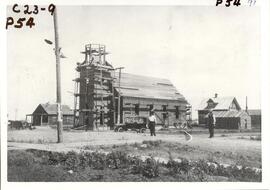 Construction of Anglican Church in Rosetown
