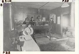 Interior of Colwell Lumber office