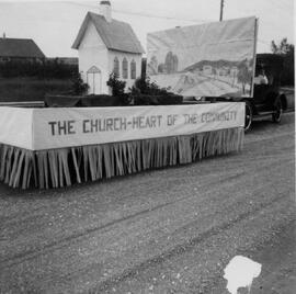 A church float in Herschel parade