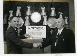 Ted Scrivens presenting award to Albert Kessel